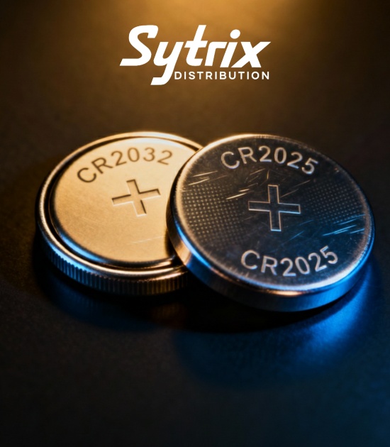 Sytrix Distribution coin type CR battery advantages: quality, reliability, and performance