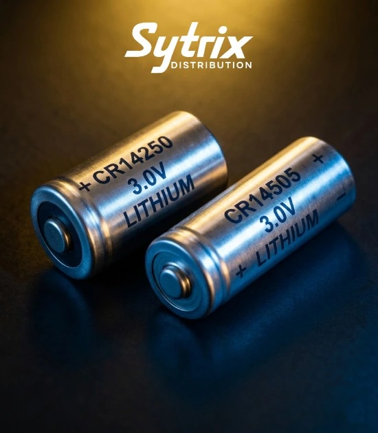 Sytrix Distribution cylindrical CR battery advantages: high power for cameras, flashlights, and security devices