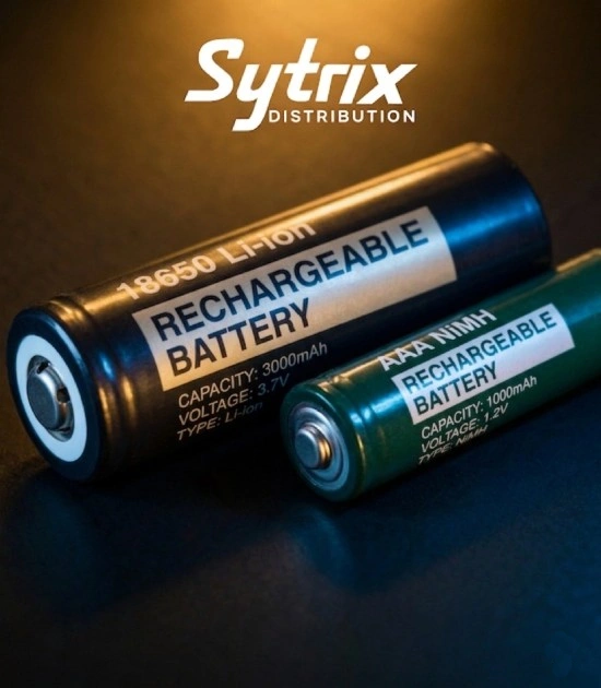Sytrix Distribution rechargeable battery advantages: cost-effective, eco-friendly, and high-performance for all devices.