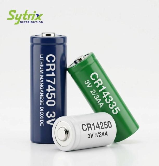 Cylindrical AA AAA lithium manganese dioxide batteries high-capacity Sytrix Delhi
