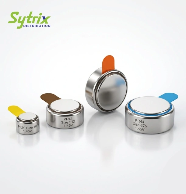 Hearing aid batteries PR44 PR675 PR13 PR48 zinc air Sytrix Delhi